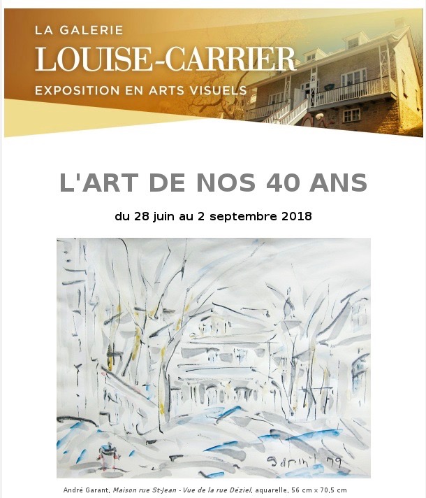 L'art 40 ans exposition Lévis galerie Louise-Carrier